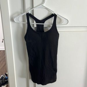 Lulu lemon black bra tank